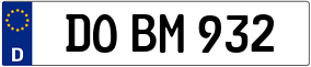 Trailer License Plate
